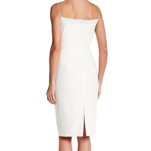 Black Halo Chantal Tweed Trim Sheath Dress 10 - Picture 2 of 2